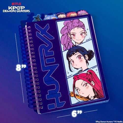Horizon Group USA Tab Journal with 5 Dividers, Kpop Demon Hunters HUNTR/X - color: Kpop Demon Hunters