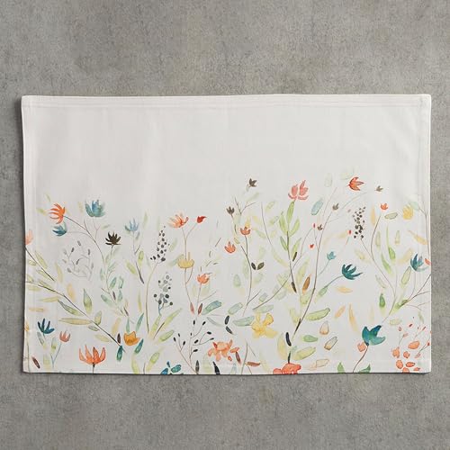 Maison d' Hermine Placemats Set of 4 Reusable 100% Cotton (13"x19") - color: 005 - Colmar, size: 13" X 19" (Pack of 4)
