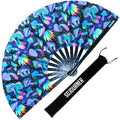 SoJourner Folding Rave Fan, Magic Mushroom - color: Magic Mushroom