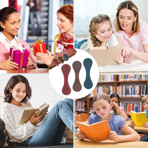 Personalized Magnetic Leather Bookmark, 26 Letters Book Mark Customized Initial Book Hoder Markers Cute Accessories Meaningful Gift for Wonmen Teachers, Book Lovers (U, Dark Brown) - color: Dark Brown, size: U