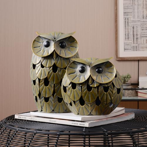 Owl Statue Animal Figurine Modern Sculpture Decor 9.4 Inch - size: Large