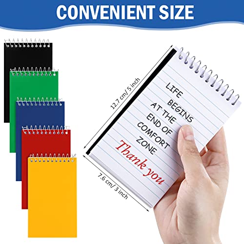 Teling 150 Pcs Pocket Notebooks Bulk Small Spiral Memo Pads 3x5'' Note Pads - color: Bright Colors, size: Lined