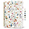 Taja Spiral Lined Journal for Women, Pretty Hardcover Journal Notebook, A5 - color: A-Floral