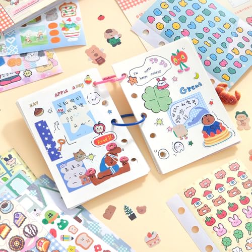 TIAMECH Japanese Manga Little Wish Stickers Book - color: Little Wish