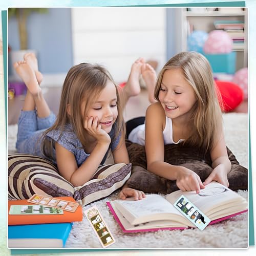 120 Pcs Reading List Bookmarks with Tassels, Book Tracker Bookmarks