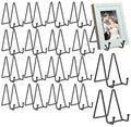 18 pcs 4.5in Plate Stands for Display,Metal Plate Holders Display Stands Can Be Used for Picture Stand,Book Stands for Display,Plate Display Stands,Easel,Photo Frame Stands,Plaque Stands,Desktop Stand