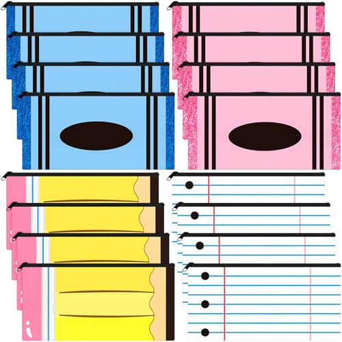 24 Pcs Back to School Gifts Cute Pencil Case Pouch, Lovely Style - style: Lovely Style