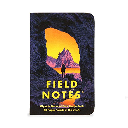 Field Notes: National Parks Series (Series E - Denali, Cuyahoga, Olympic) - Graph Paper Memo Book 3-Pack - 3.5 x 5.5 Inch - color: Series E - Denali, Cuyahoga, Olympic