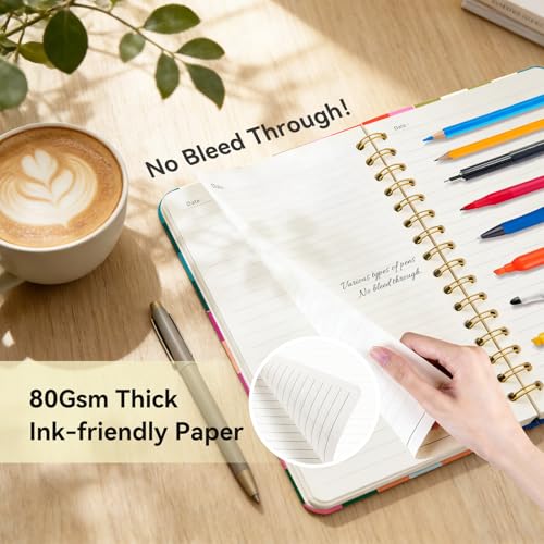 Lined Spiral Journal Notebook for Work A5, 160 Pages, Lattice - color: Checkered pattern 2