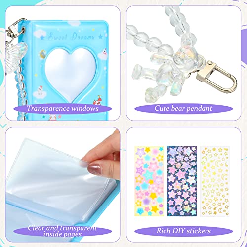 Pajean 2 Pack Photocard Binder, 3 Inch Mini Photo Album, Sweet Style - style: Sweet Style