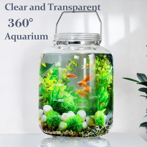 1.5 Gallon/5700 ML Glass Jar with Lid, Wide Mouth, Large Mason Jar, 2 Pack - size: 1.5 Gallon