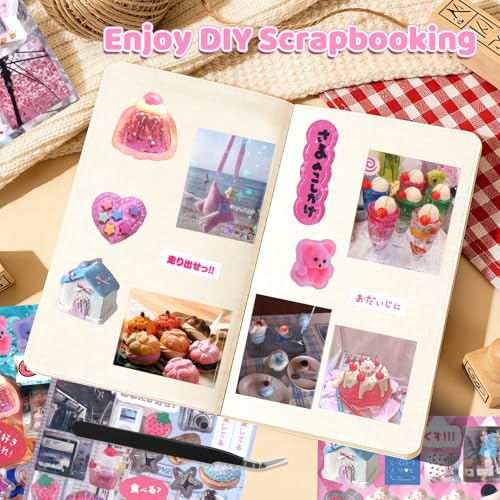 800Pcs Japanese Sticker Book for Journaling Adult, Cute Scrapbook Stickers - style: Bg 45 Sheet Parade