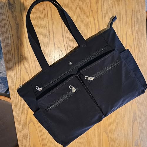 Weekender Bag Carry On Bag Overnight Tote Travel Duffle with 13 Pockets for Travel,Work，Gym,Beach,Teacher,Nurse - color: BLACK