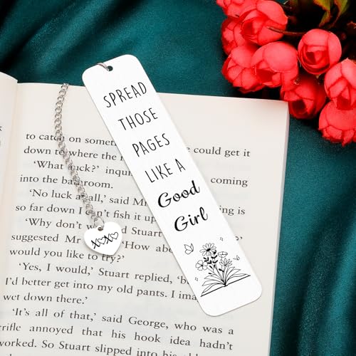 Bookmarks for Women Dark Romance Bookmarks Smutty Book Lovers Gifts - color: Silver