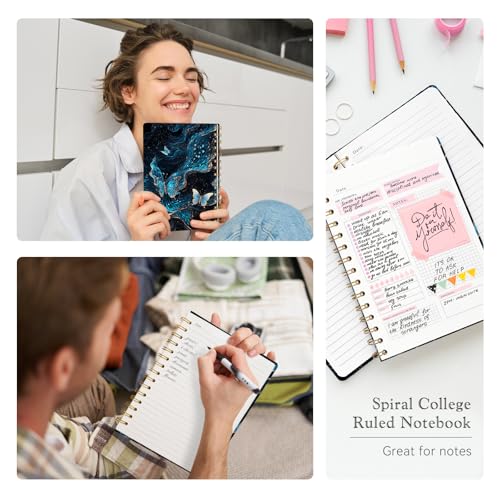 Lined Spiral Journal Notebook for Work A5, 160 Pages, Starlight Butterfly - color: Starlight Butterfly