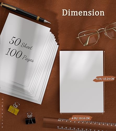 Note Pads 4x6 - Notepad - 10 Pads - 50 Sheets per Notepads - Writing Pads - color: White- 10 Pack, size: 4x6