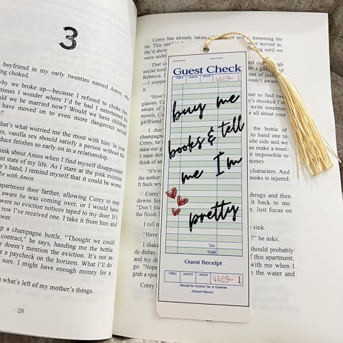 10pcs Cute Bookmarks Set, Aesthetic Bookish Gifts for Women (Yellow) - color: Yellow