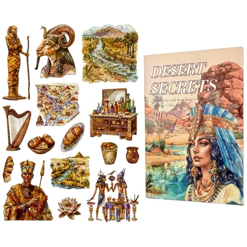 TIAMECH Desert Secrets Mysterious Egypt Sticker Book - color: Desert Secrets