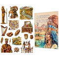 TIAMECH Desert Secrets Mysterious Egypt Sticker Book - color: Desert Secrets