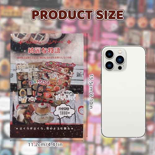 Tmtains 45 Sheets Japanese Manga Style Sticker Book 1300Pcs Heisei Retro Romantic Memory Series Manga Books Style Korean Sticker Aesthetic Japanese Stickers Book for Adults Valentine Gift (Nice Story) - color: Aj-grey