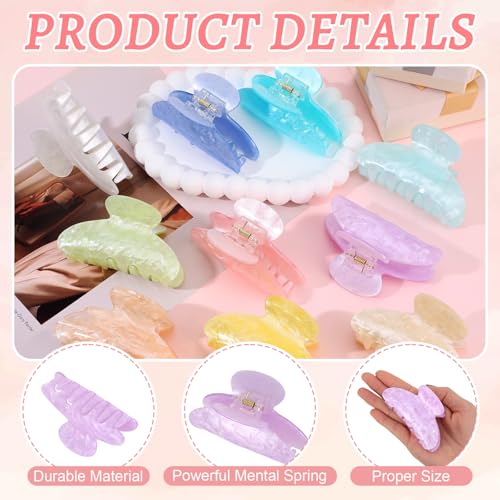 20 PCS Acrylic Hair Claw Clips for Women,Large