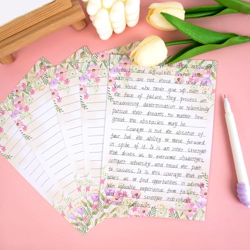 160 Pcs Stationery Paper Envelopes Set - color: Wildflower