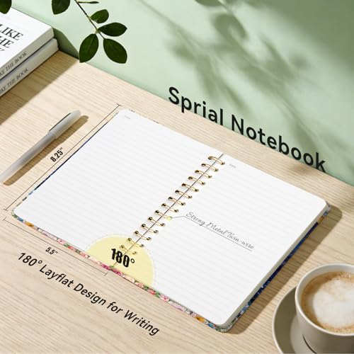 Lined Spiral Journal Notebook for Work A5, 160 Pages, Start Mountain - color: Start Mountain