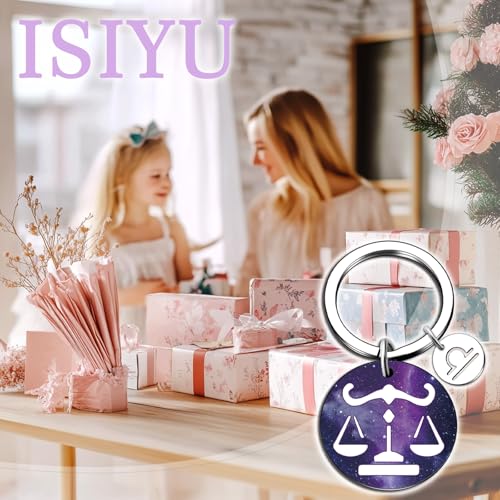 isiyu 12 Constellation Keychain Zodiac Astrology/Birthday For Women Men Adults Boys Girls Horoscope Lovers Gifts For Women - color: Color 3