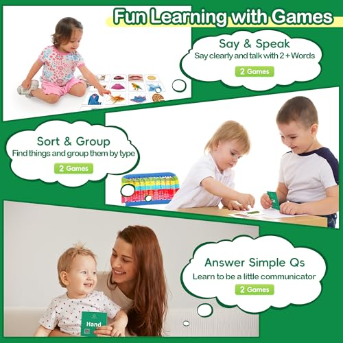Thick Baby Flash Cards for Toddlers 1-3 Sight Words Flash Cards for Kindergarten，50 First Words