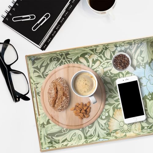 Spsyrine Plastic Serving Tray with Handles for Coffee Table, Compton - color: Multi C