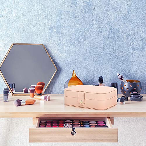 Travel Jewelry Case Jewelry Organizer Box Small Jewelry Storage Case - color: pink