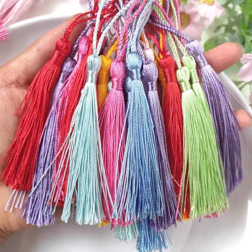 225 Pcs Bookmark Tassels, 45 Colors Bulk Tassels for Crafts, Jewelry Making