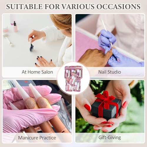 SUTOKAKA 10 Sets Disposable Manicure Prep Kit for Travel Home, Portable Basics 5 in 1 Nail Salon Pedicure Kit, Professional Nail Tools Supplies, Nail File, Mini Buffer, Wood Stick & Handle Grip Brush - size: 10 MIX3