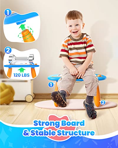 Seimome Toddlers Toys Ages 1-3, Magnetic Drawing Board, Doodle Board Pad Learning and Educational Toys for 18 Months Baby, 1-3 Yr Kids Birthday Gifts- Blue - color: Blue