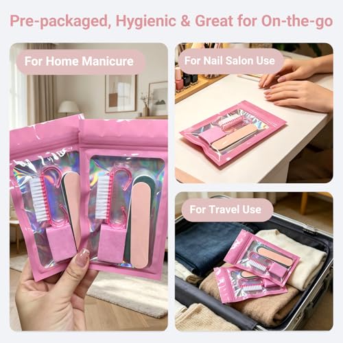 10 Sets Disposable Nail Care Set, Basics 5-in-1 Manicure Kit