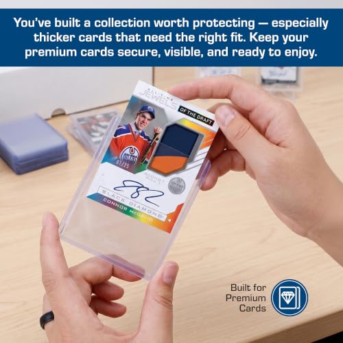 BCW 168 Pt Thick Card Topload Holders for Relic and Patch Cards, 10 Count - color: 168 Pt. / 4.25 Mm