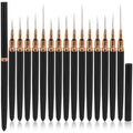 15 - Piece Black Nail Art Liner Brush Set | Fine - Tip Brushes for Intricate Nail Designs - color: 3 Pcs - Black