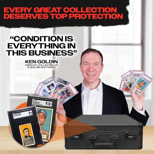 Universal Trading Card Storage Box, 3 Row Black Graded Card Case Slab Case - color: Black, size: 3 Row