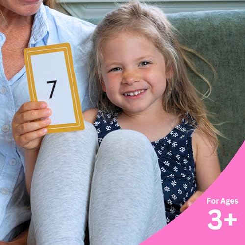 Number Flashcards | 54 Preschool & Kindergarten Counting Cards | Numbers & Math Symbols | Brainstrong Premium Flash Cards - style: Numbers