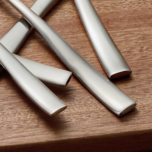KINGSTONE 30-Piece Flatware Set for 6, Matte Stainless Steel Utensil Set with Forks, Knives, Spoons, Dishwasher Safe, Rust Resistant Silverware Set for Home，Wedding，Kitchen and Daily Life - color: Matte Silver, size: 30 Pieces