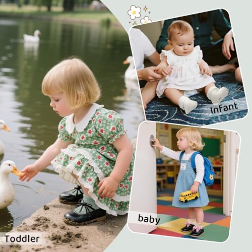 Durio Baby Girl Ruffle Socks, Baby Lace Ankle Socks 0-12M 3 pair3