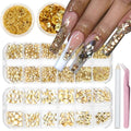 Champagne Stytle Nail Art Rhinestones Charms AB Crystals for Women - color: Colorful-08