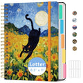 Taja Cute Large Spiral Lined Notebook for Work with 5 Removable Dividers - color: S-Midnight Stroll