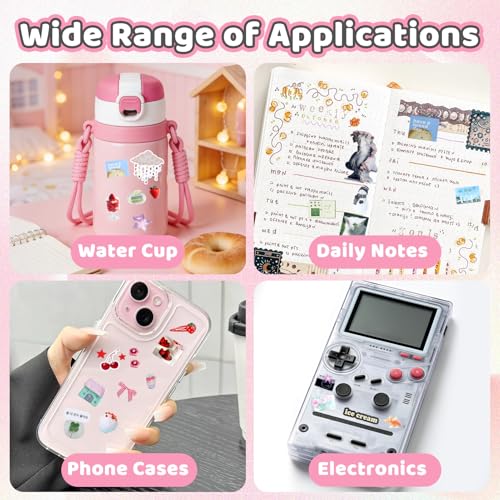 800Pcs Japanese Sticker Book for Journaling Adult, Cute Scrapbook Stickers - style: 800Pcs Pink Mailbox