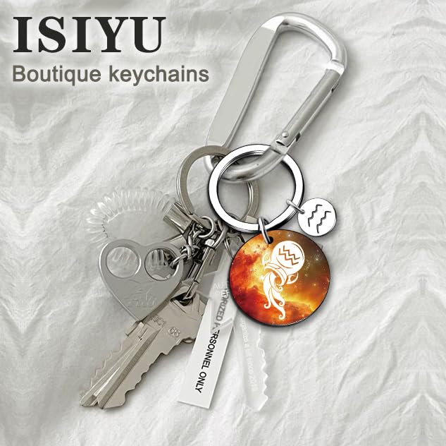 isiyu 12 Constellation Keychain Zodiac Astrology/Birthday For Women Men Adults Boys Girls Horoscope Lovers Gifts For Women - color: Color 12