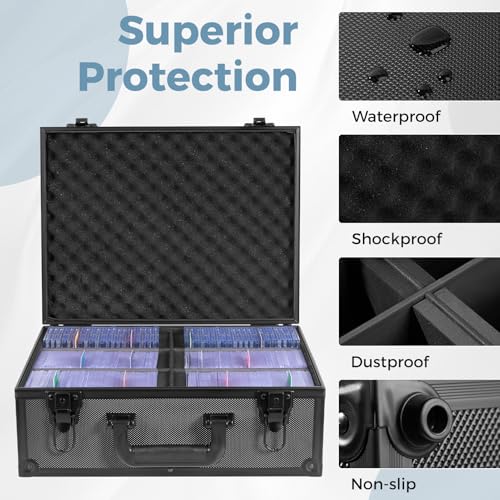 Trading Card Storage Box for 3" x 4" Top Loaders 610+, Sports Cards Case - size: Holds 610+ Top Loaders