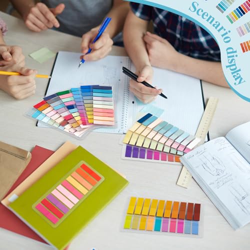 ReliThick 8000 Pcs Annotation Tabs, 40 Colors Writable Sticky Tabs for Book - color: Rainbow Gradient