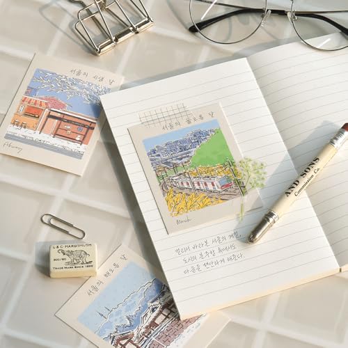 Monolike Day by Day Card, 101 Seoul Twelve Months - Mix 48 Mini Single cards, 24 envelopes Package - color: 101 Seoul Twelve Months