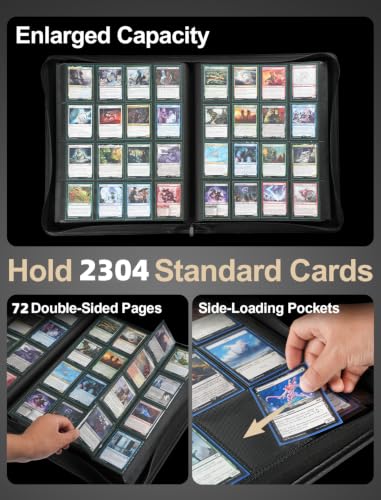 16-Pocket Zipper Binder for 2304 Standard-Sized Trading Cards - size: L+++