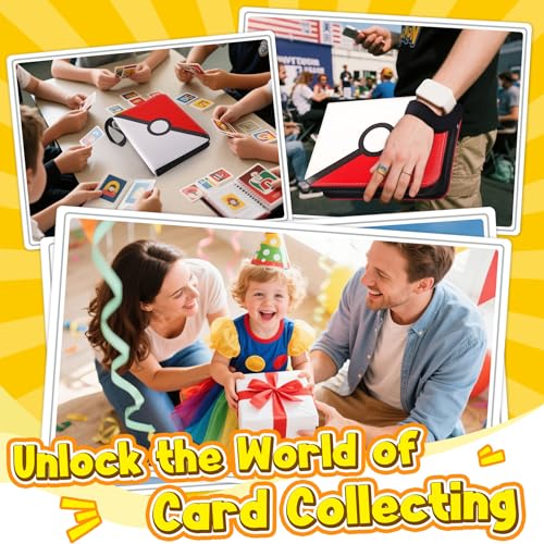 Card Binder, 4-Pocket Design, 400-Card Capacity with 5 Top loaders - color: Classic, size: 4-Pocket